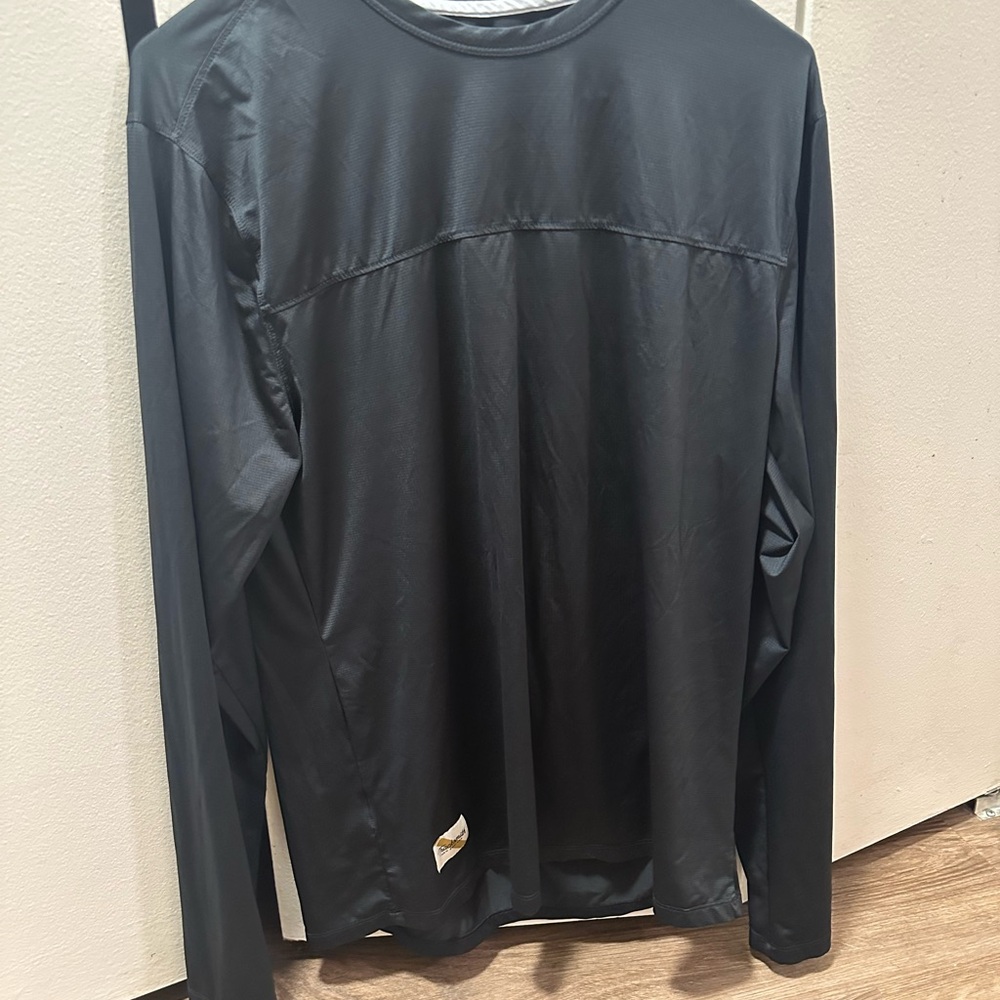 Tracksmith Blue Long Sleeve Performance Tee